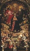 Herman Han Coronation of the Virgin Mary. oil painting on canvas